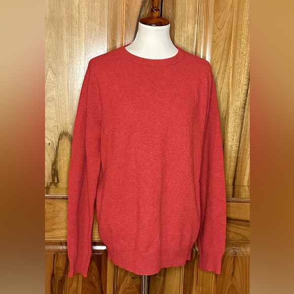 J. Crew - Rust Orange Merino Wool Blend Crewneck Sweater -...
